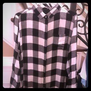 Jag brand buffalo plaid tunic dress